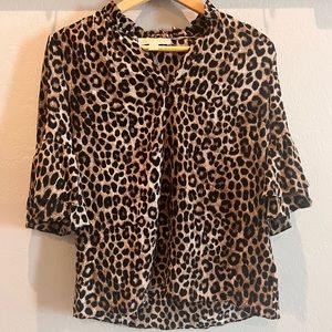 Michael Kors Cheetah Blouse